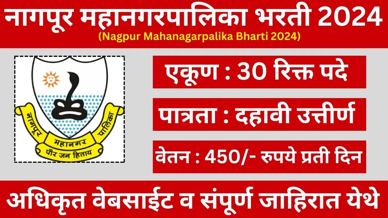 Nagpur Mahanagarpalika Bharti 2024