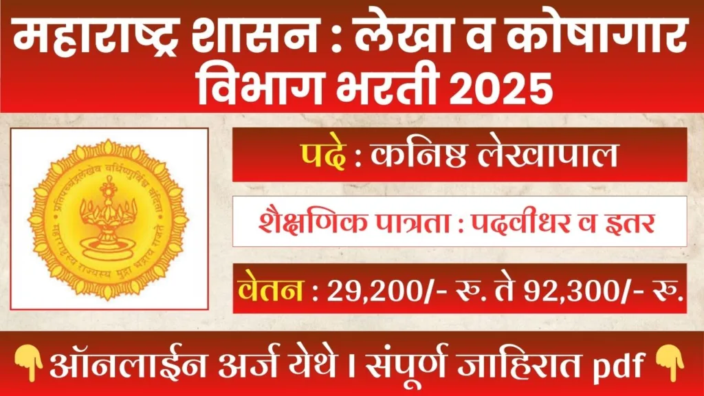 Mahakosh Recruitment 2025