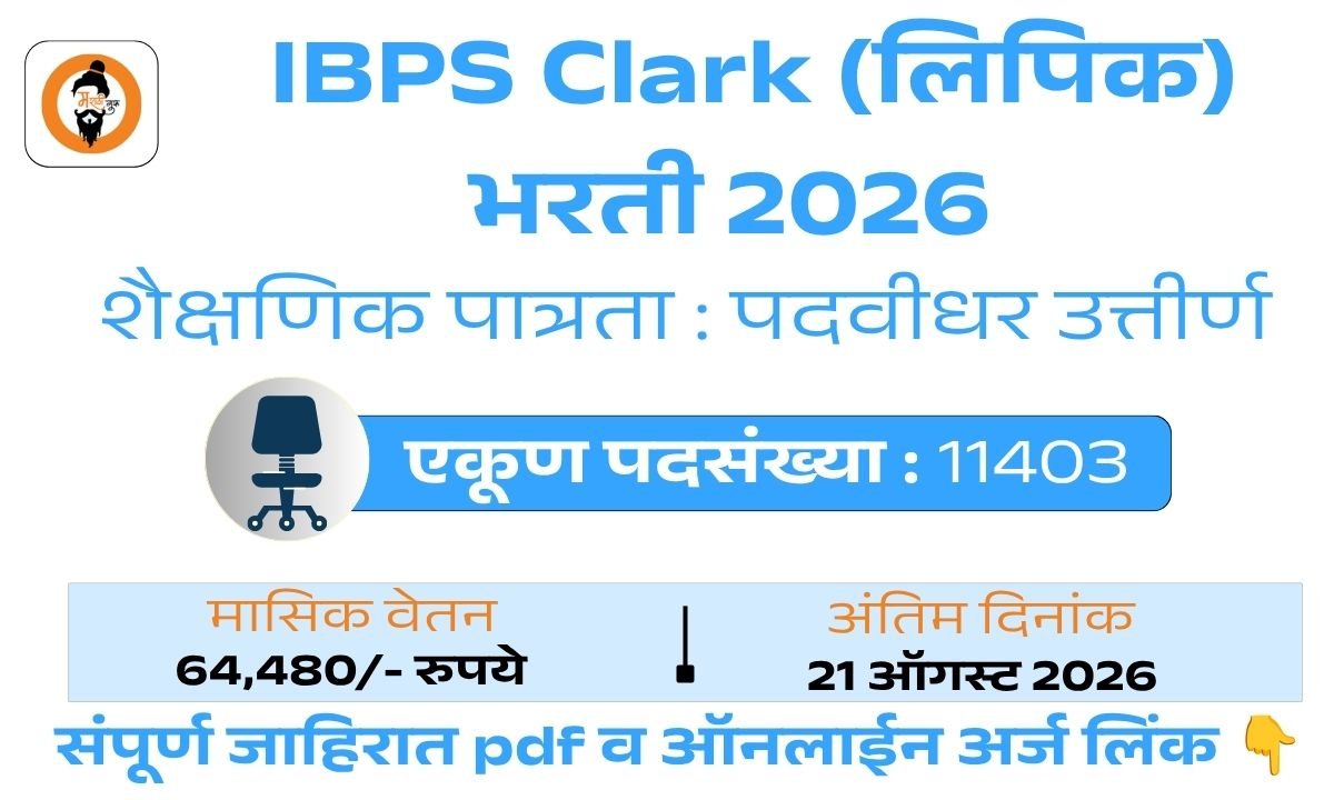 IBPS Clerk Bharti 2026