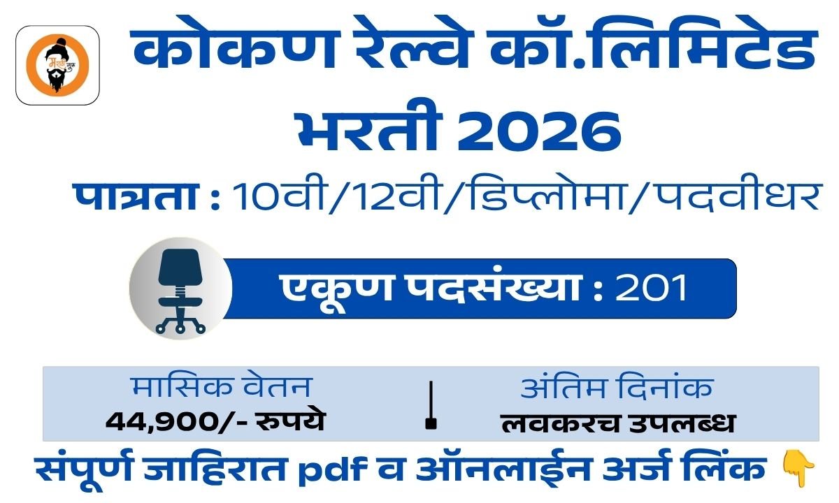 Konkan Railway Bharti 2026