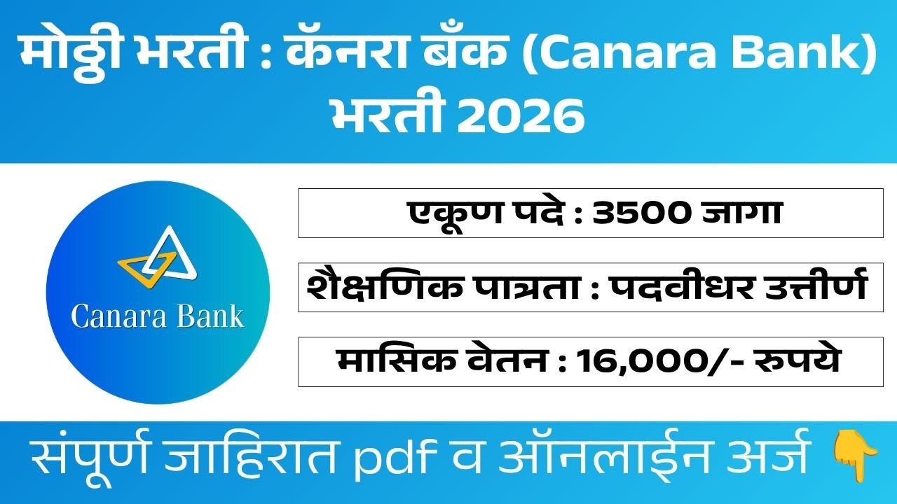 Canara Bank Apprentice Bharti 2026
