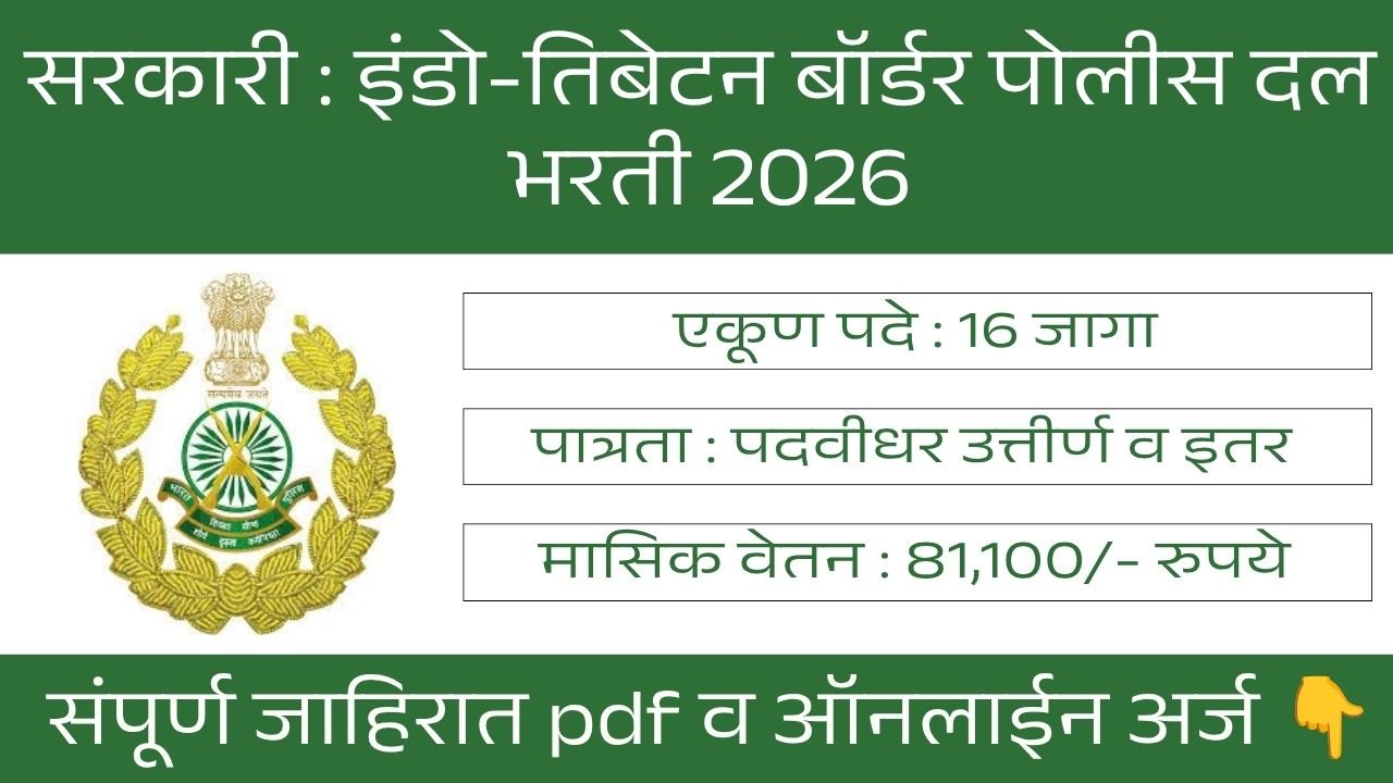 ITBP Bharti 2026