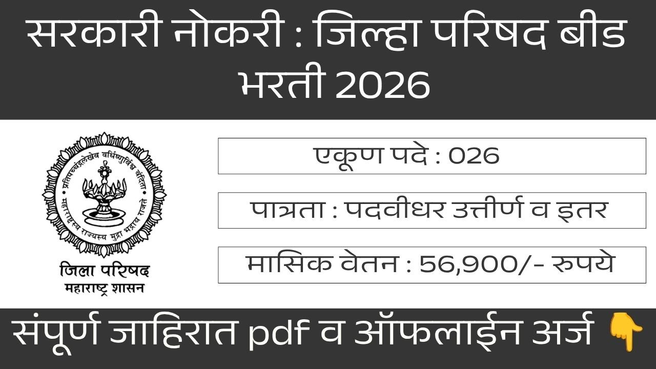 ZP Beed Bharti 2026