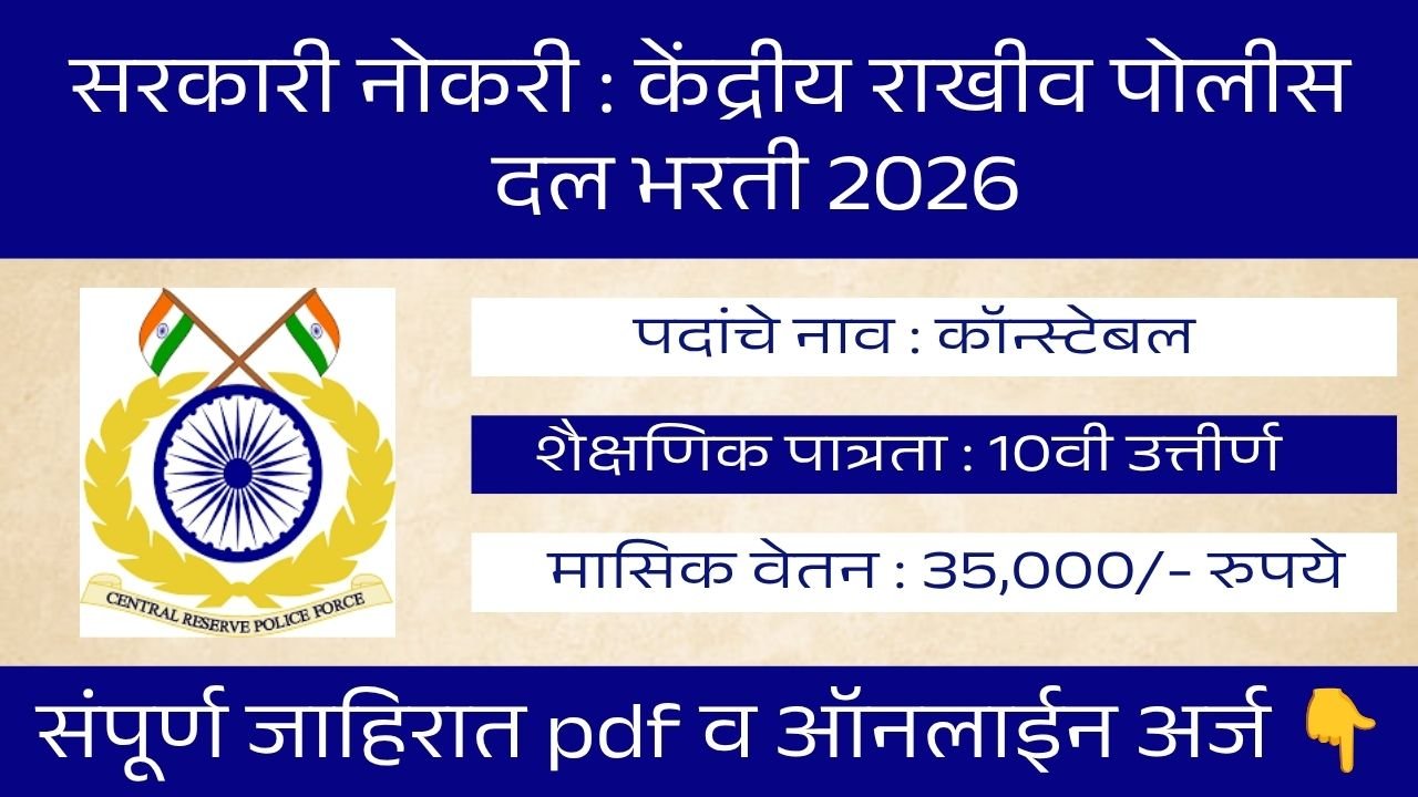 CRPF Sports Quota Bharti 2026