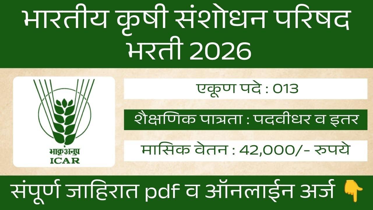ICAR CICR Bharti 2026